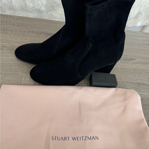 YULIANA 60 BLACK SUEDE STRECH BOOTS - Picture 3 of 10